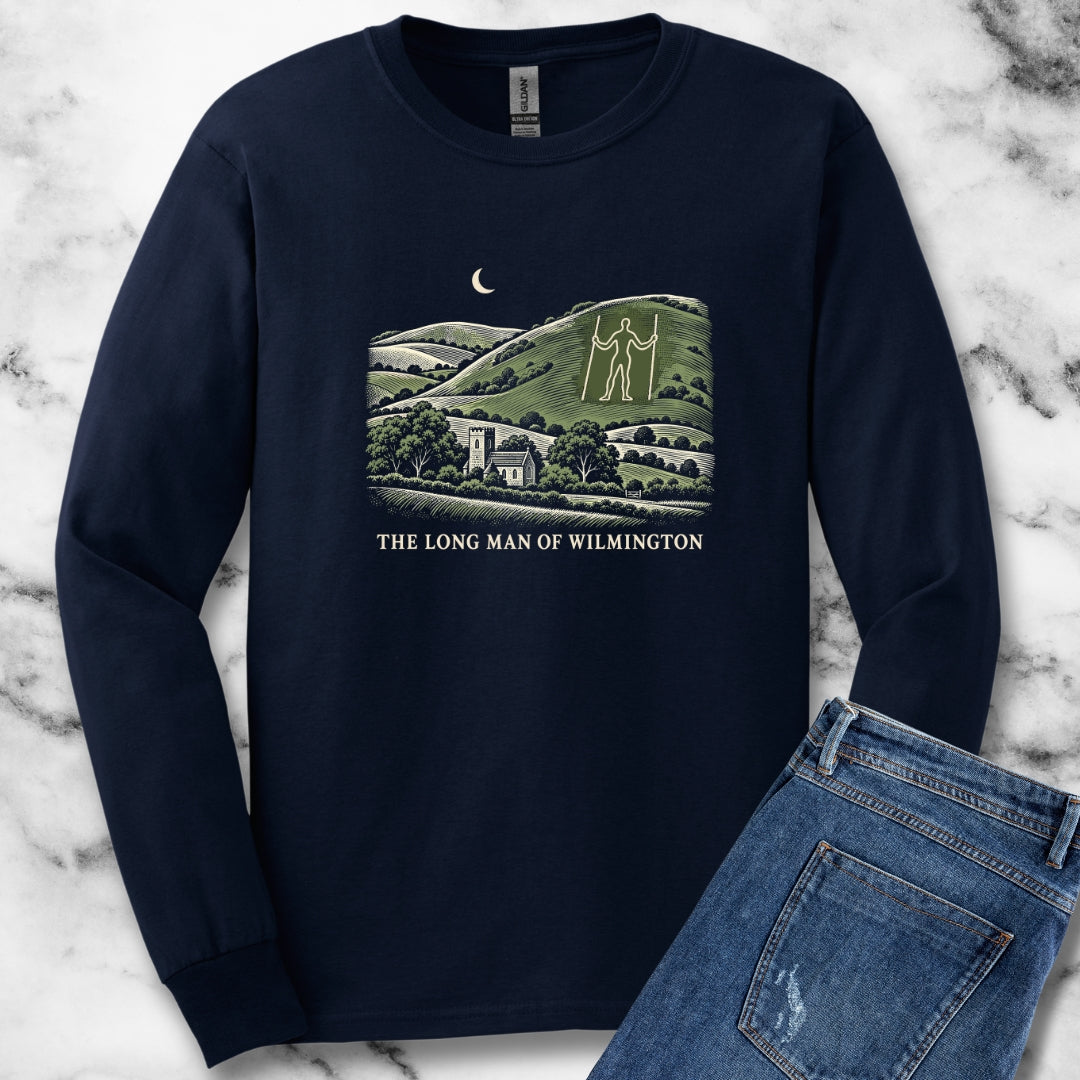 The Long Man of Wilmington Unisex Long Sleeve Tee