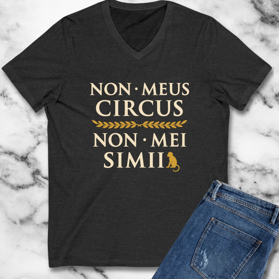 Non Meus Circus Typographic V-Neck