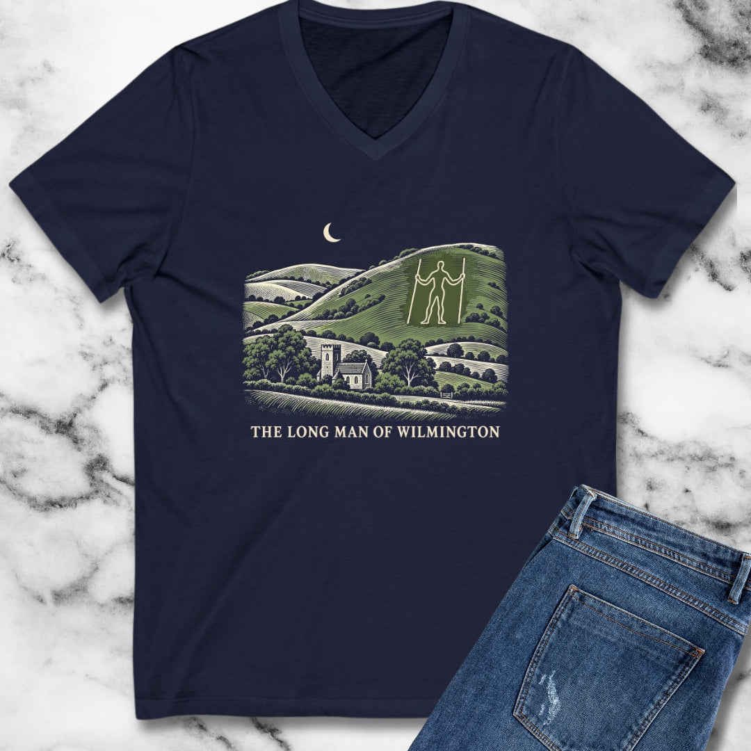 The Long Man of Wilmington V-Neck