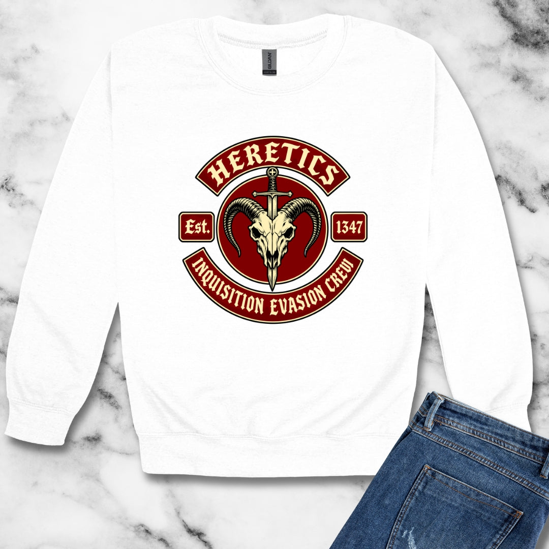 Heretics Inquisition Evasion Crew Unisex Heavy Crewneck Sweatshirt