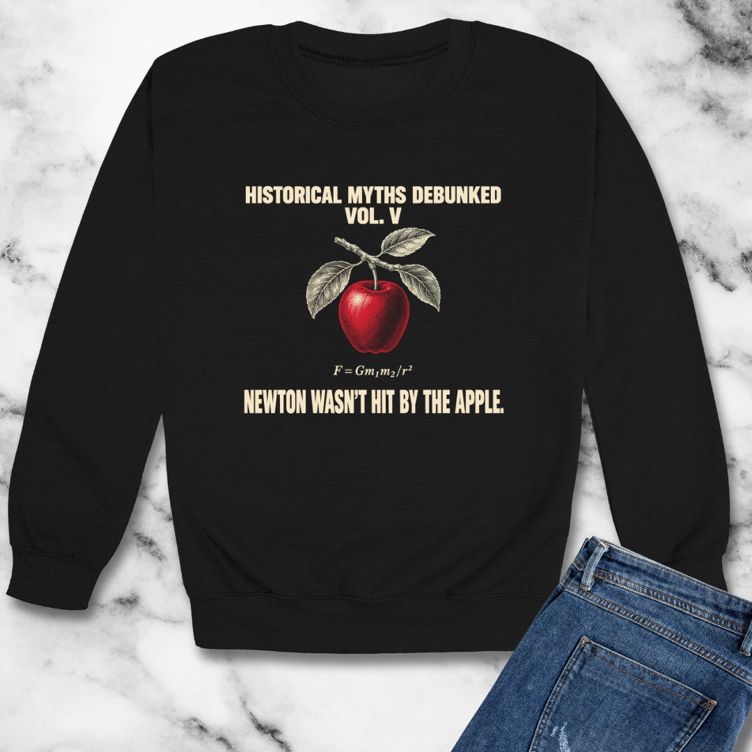 Historical Myths Debunked Vol V Newton Apple Unisex Heavy Crewneck Sweatshirt
