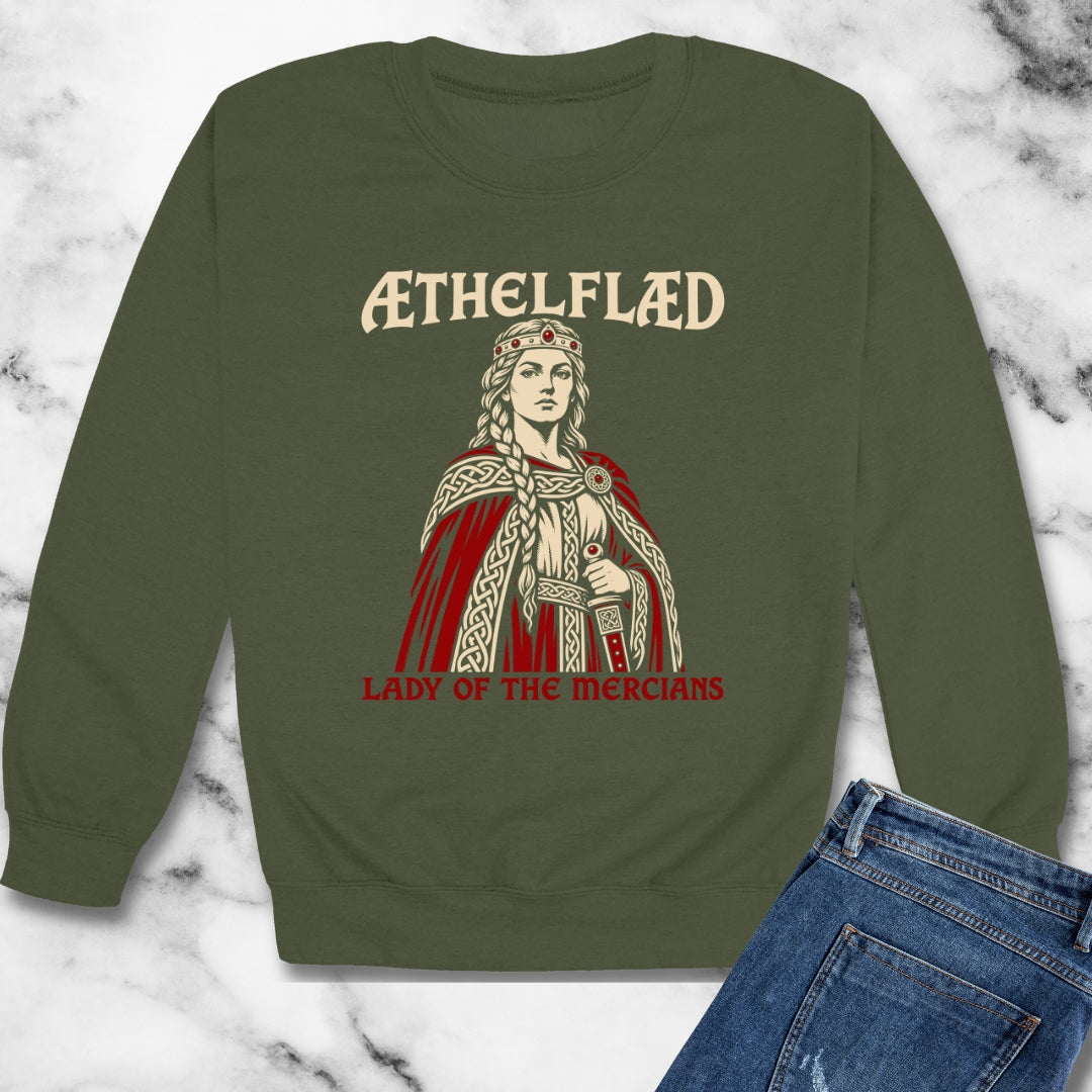 Aethelflaed Lady of the Mercians Unisex Heavy Crewneck Sweatshirt