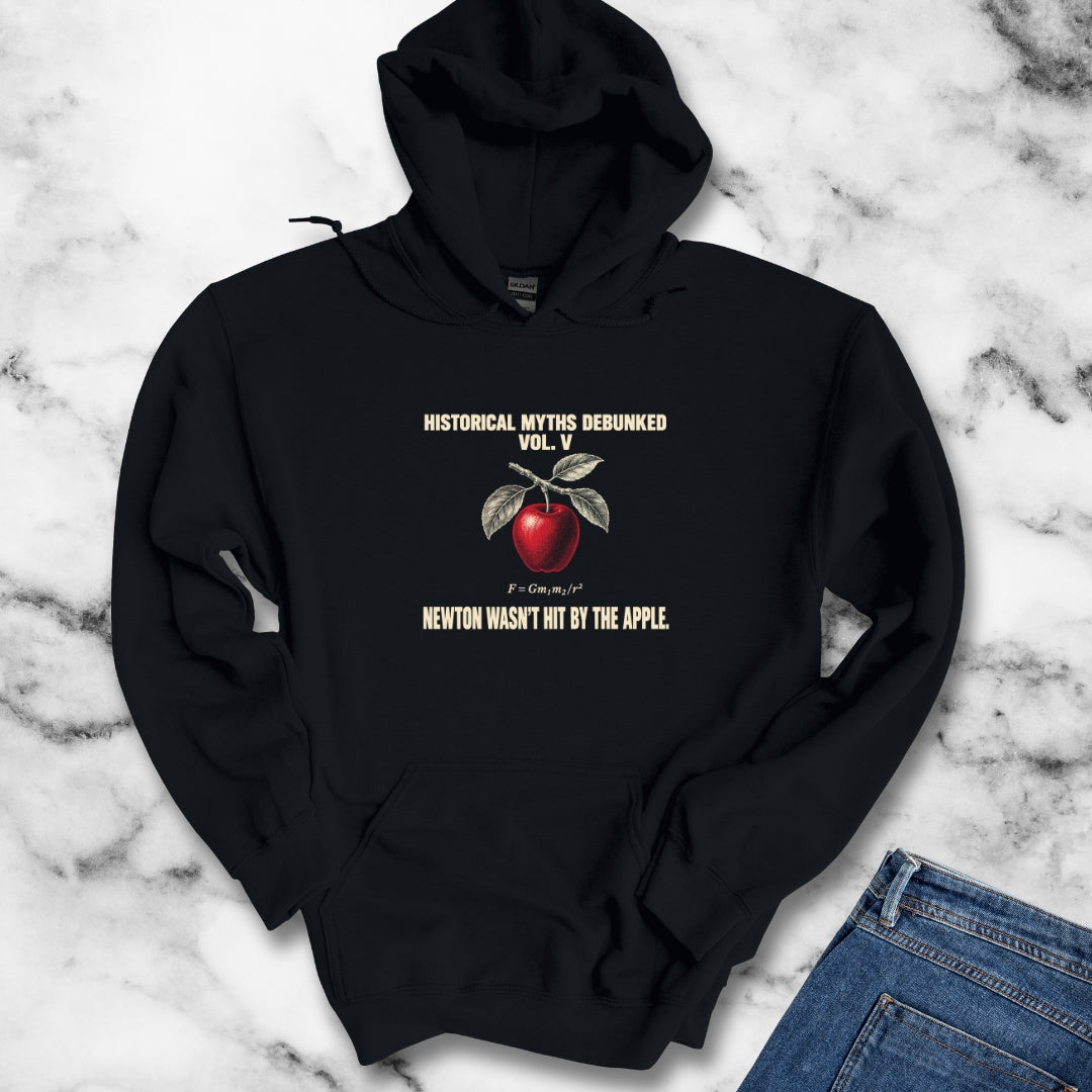 Historical Myths Debunked Vol V Newton Apple Hoodie