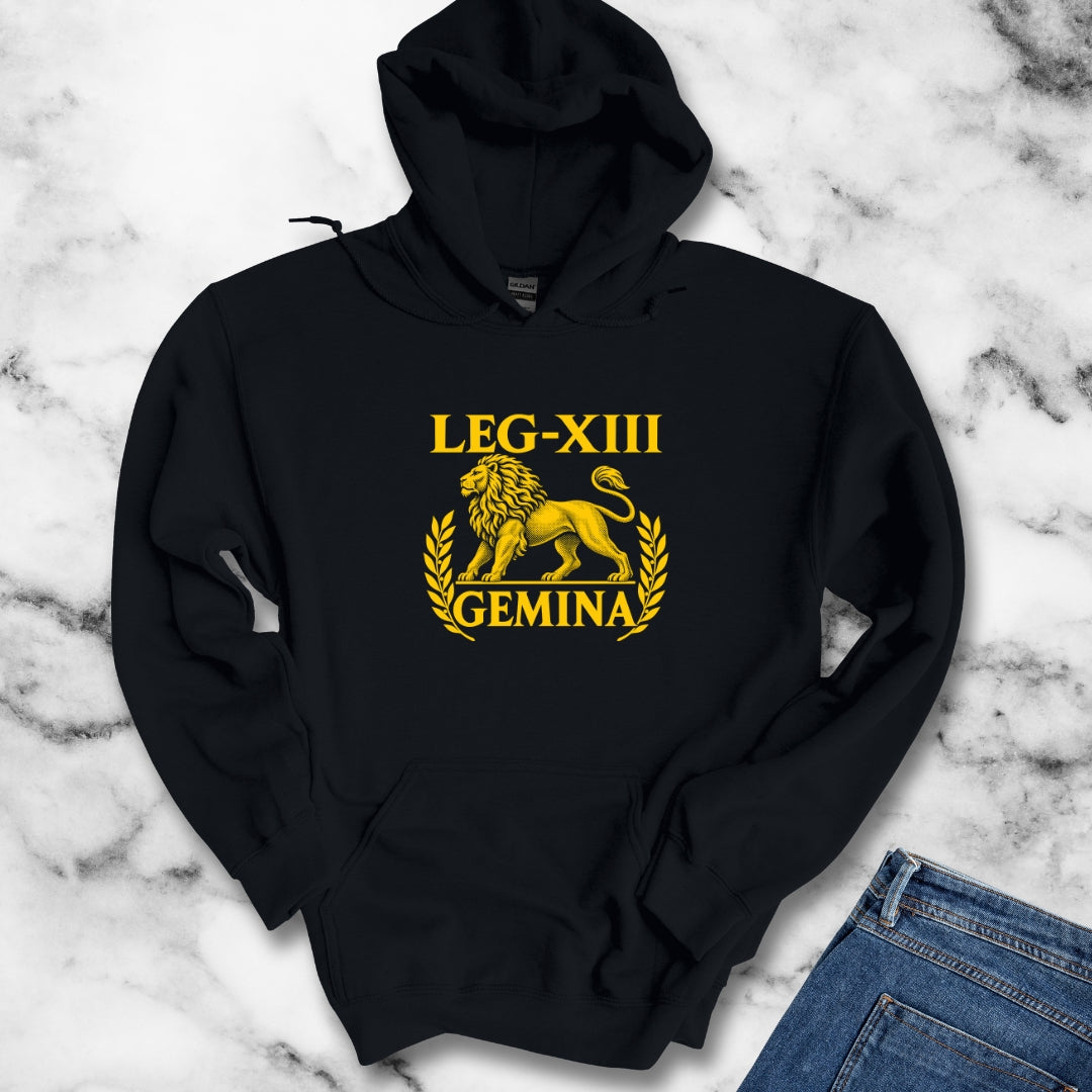 Legio XIII Gemina Lion Inscription Hoodie