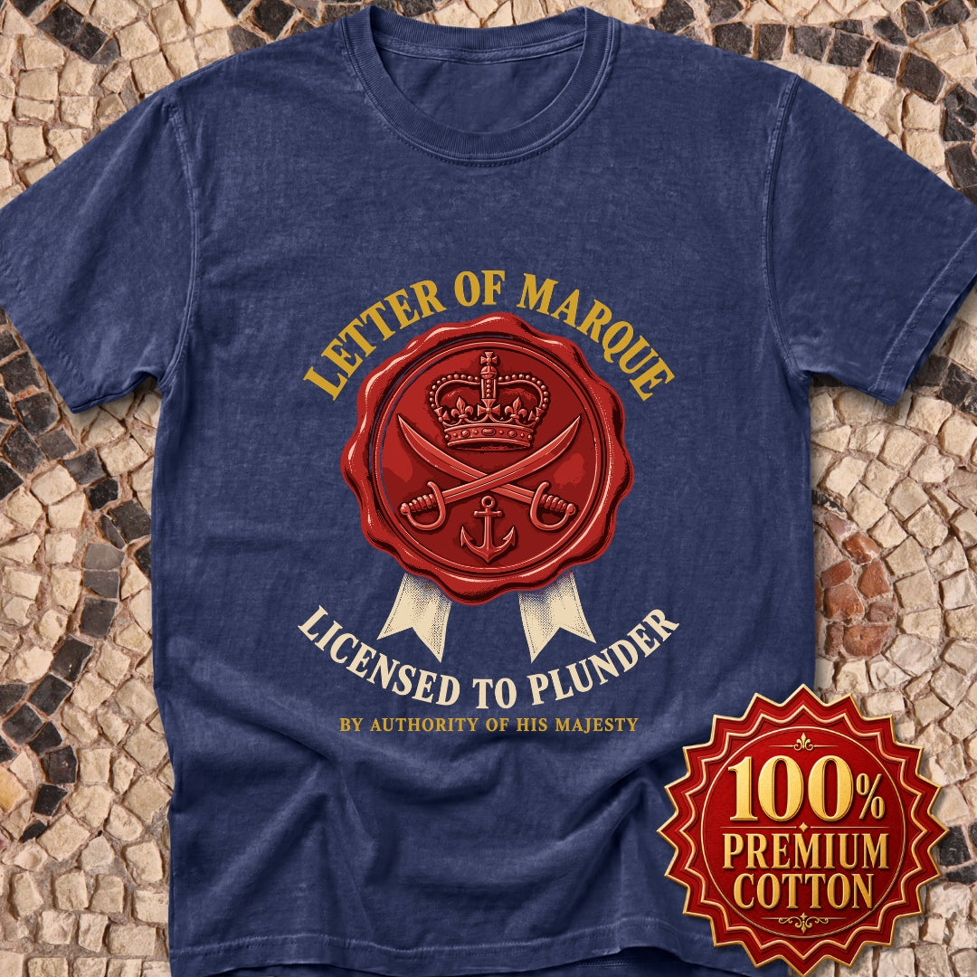 Letter of Marque Licensed to Plunder Premium Tee