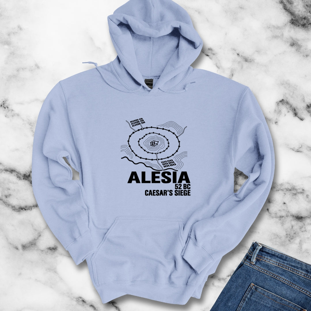 Alesia Siege Map Blueprint Hoodie
