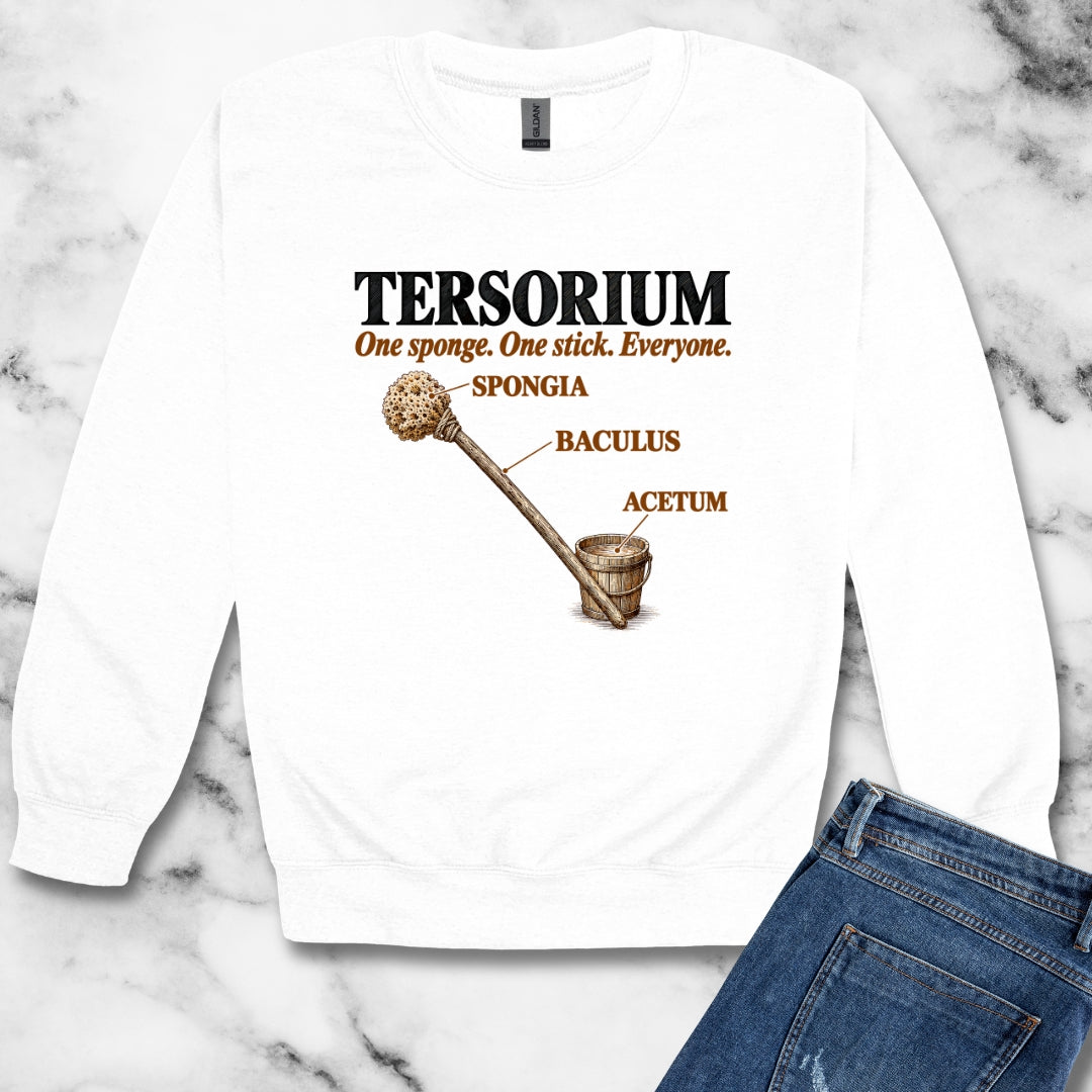 Latrine Sponge Tersorium Unisex Heavy Crewneck Sweatshirt