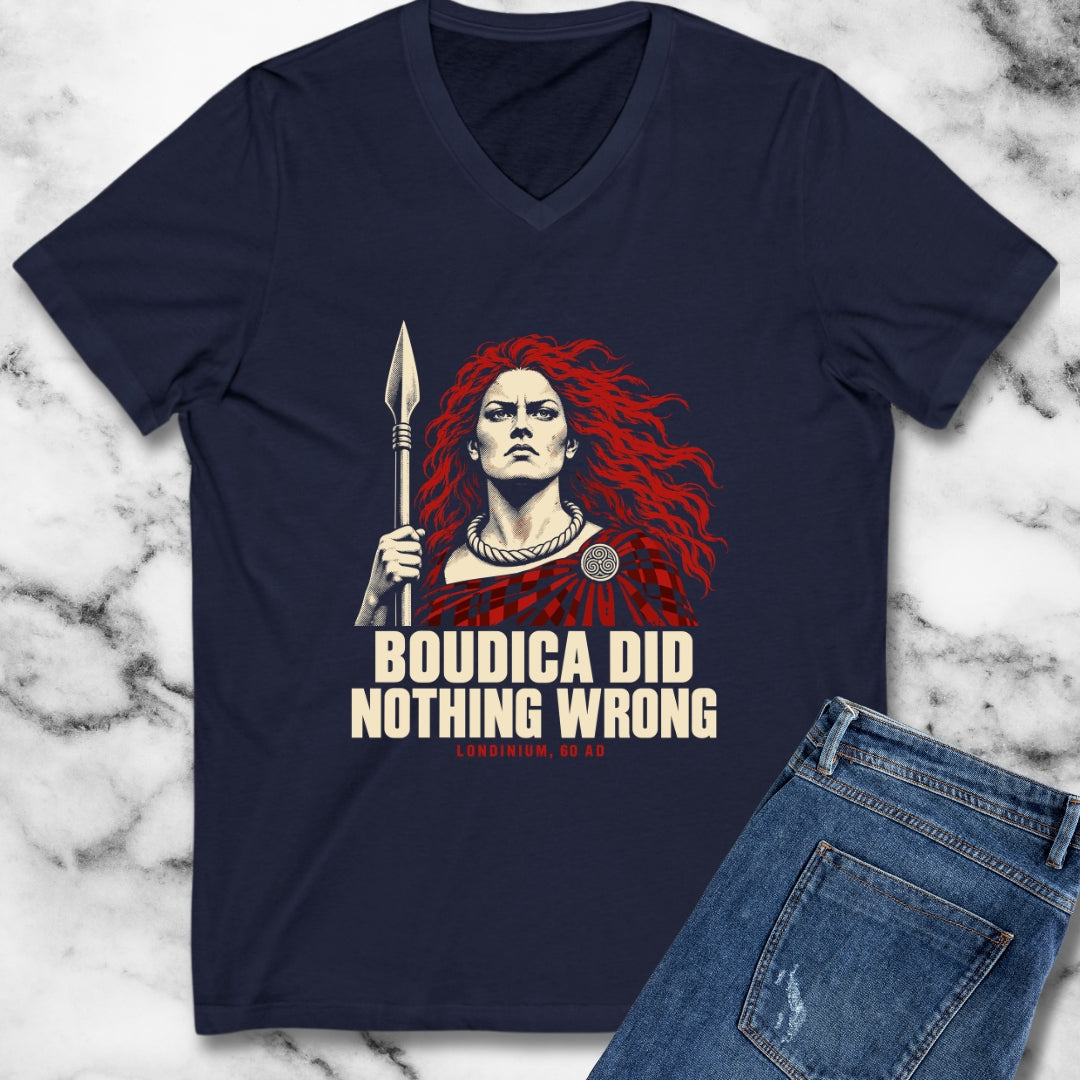 Boudica Did Nothing Wrong Portrait V-Neck
