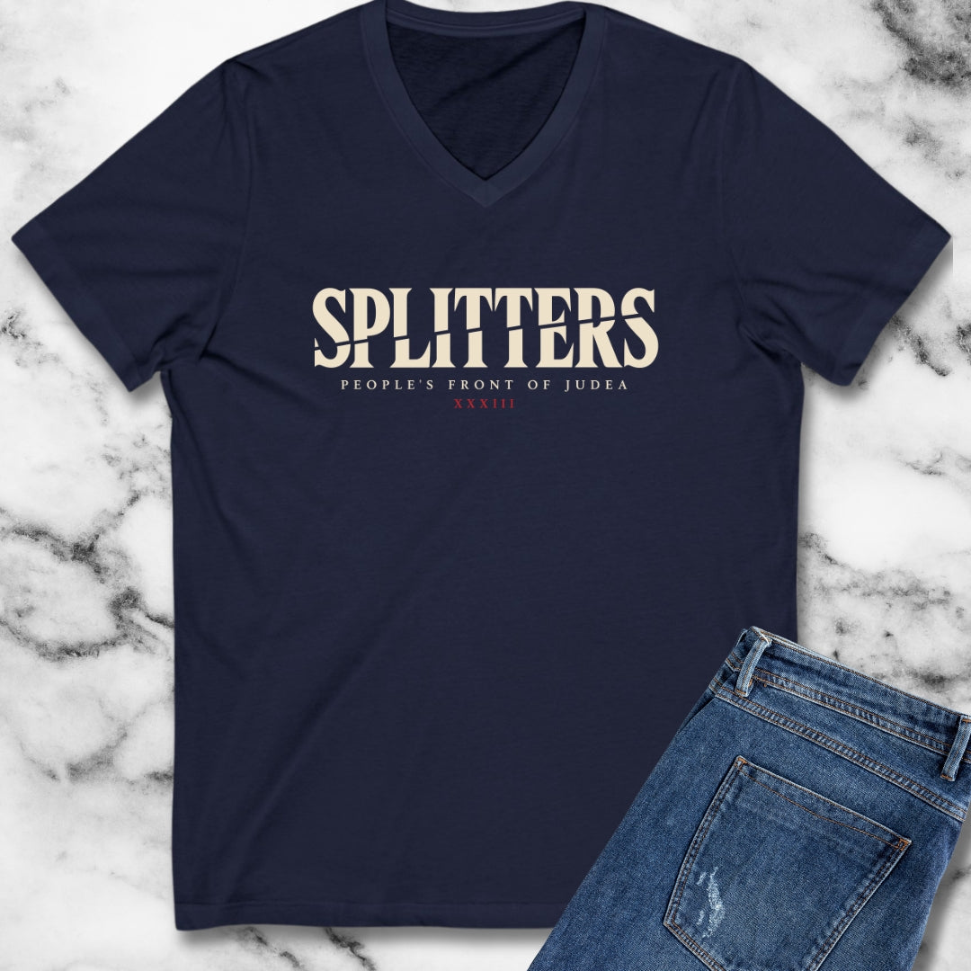 Splitters Fractured Inscription V-Neck