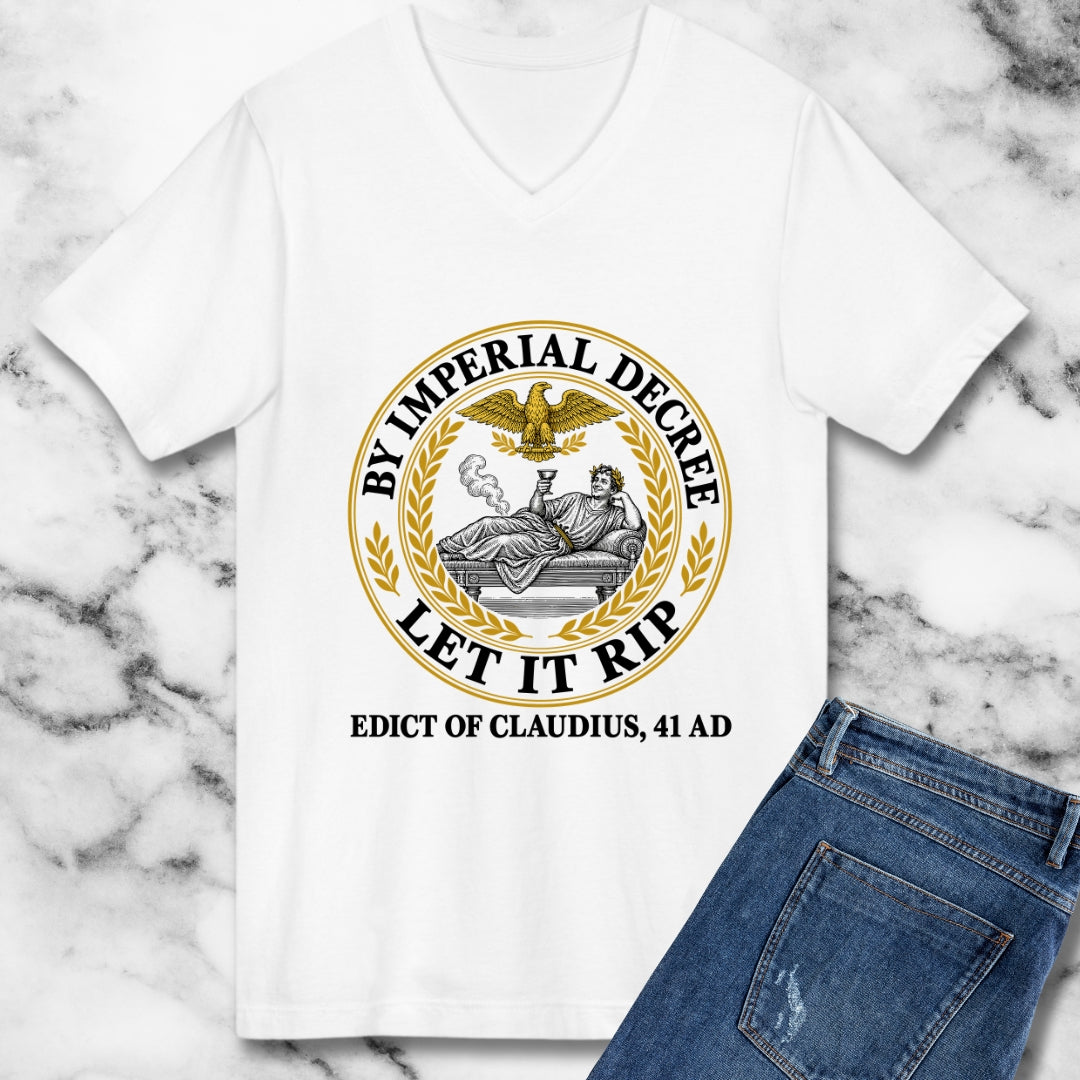 Emperor Claudius Fart Decree V-neck