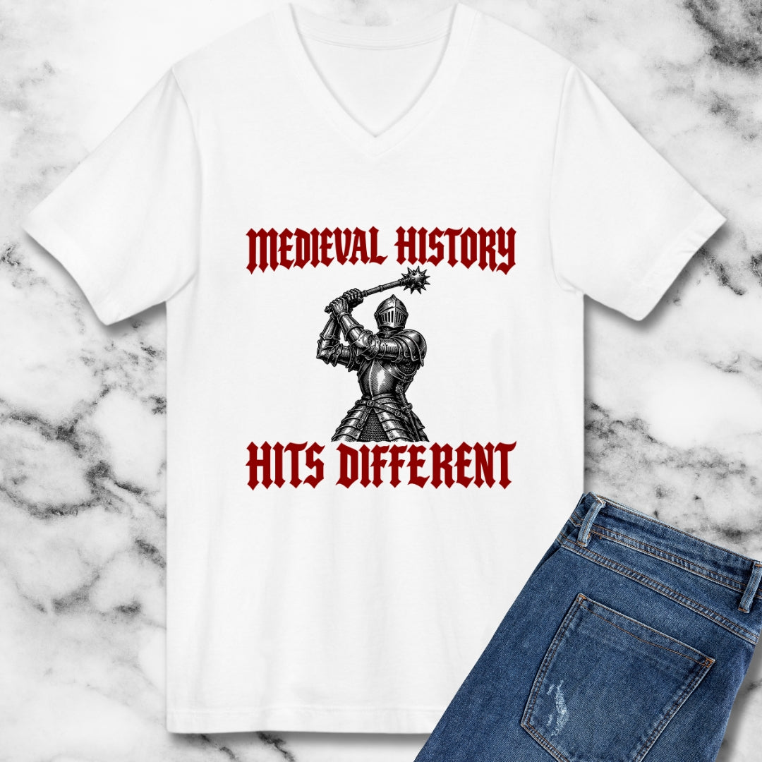 Medieval History Hits Different Knight V-neck
