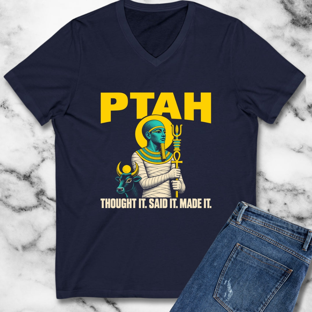 Ptah and the Apis Bull V-Neck