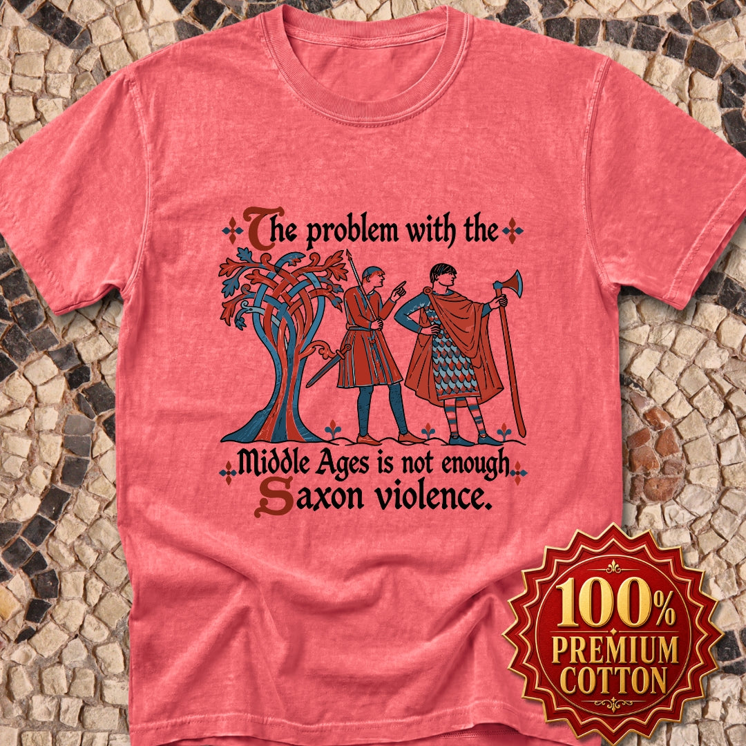 Medieval Manuscript Meme of Saxon Warriors Premium Tee
