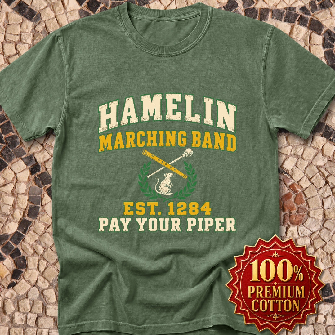 Hamelin Marching Band Pay Your Piper Premium Tee