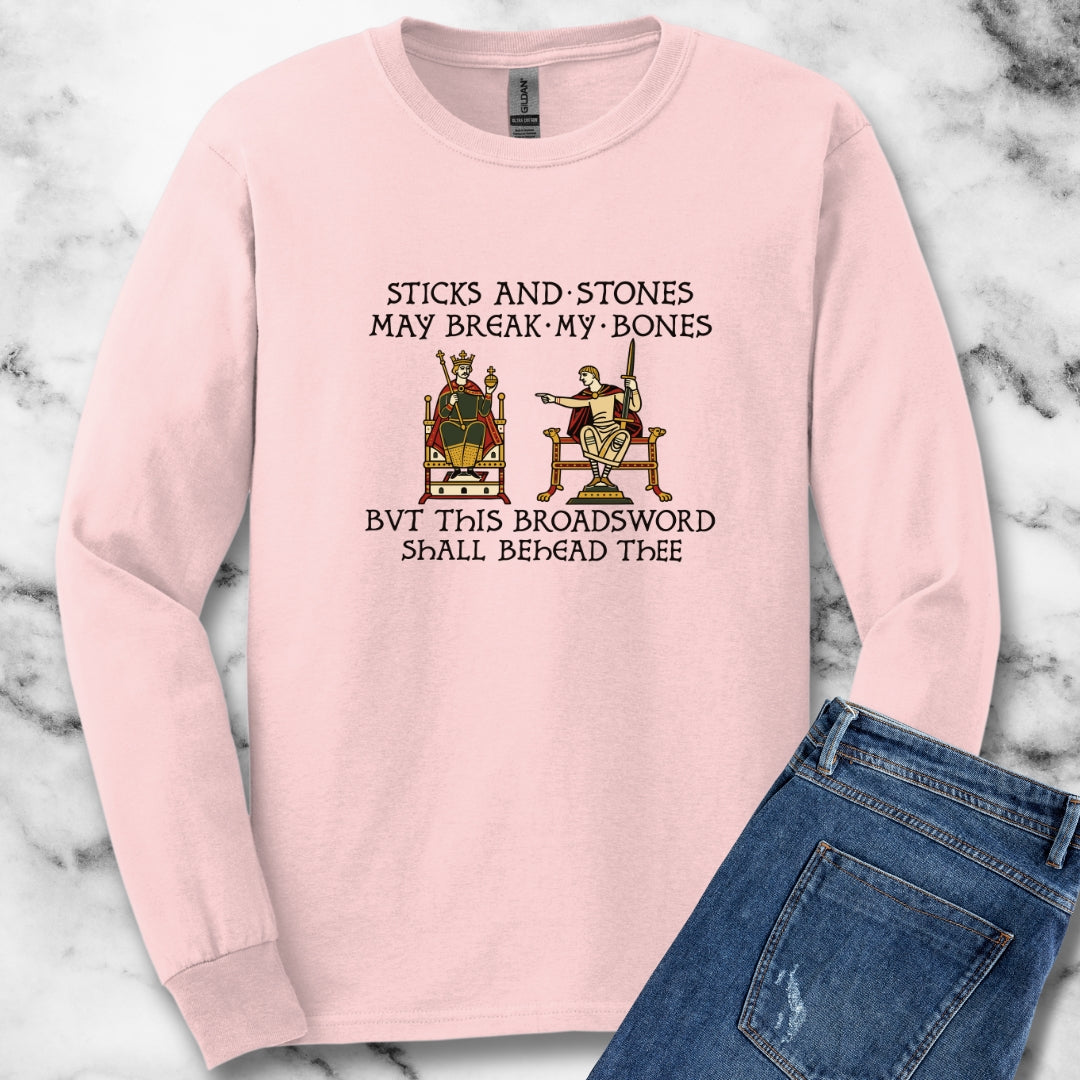 Sticks and Stones Medieval Tapestry Unisex Long Sleeve Tee