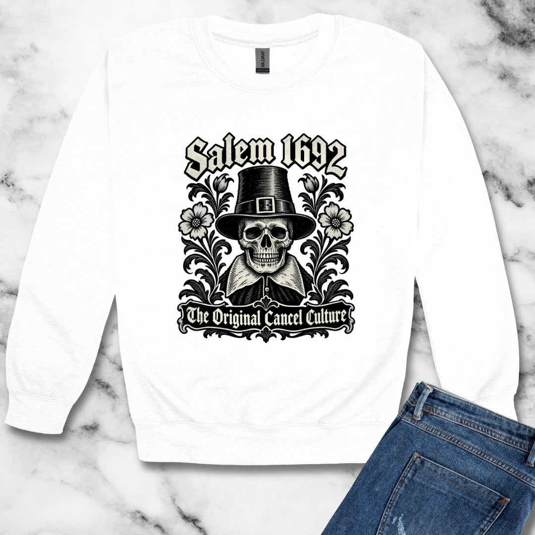 Salem 1692 The Original Cancel Culture Unisex Heavy Crewneck Sweatshirt