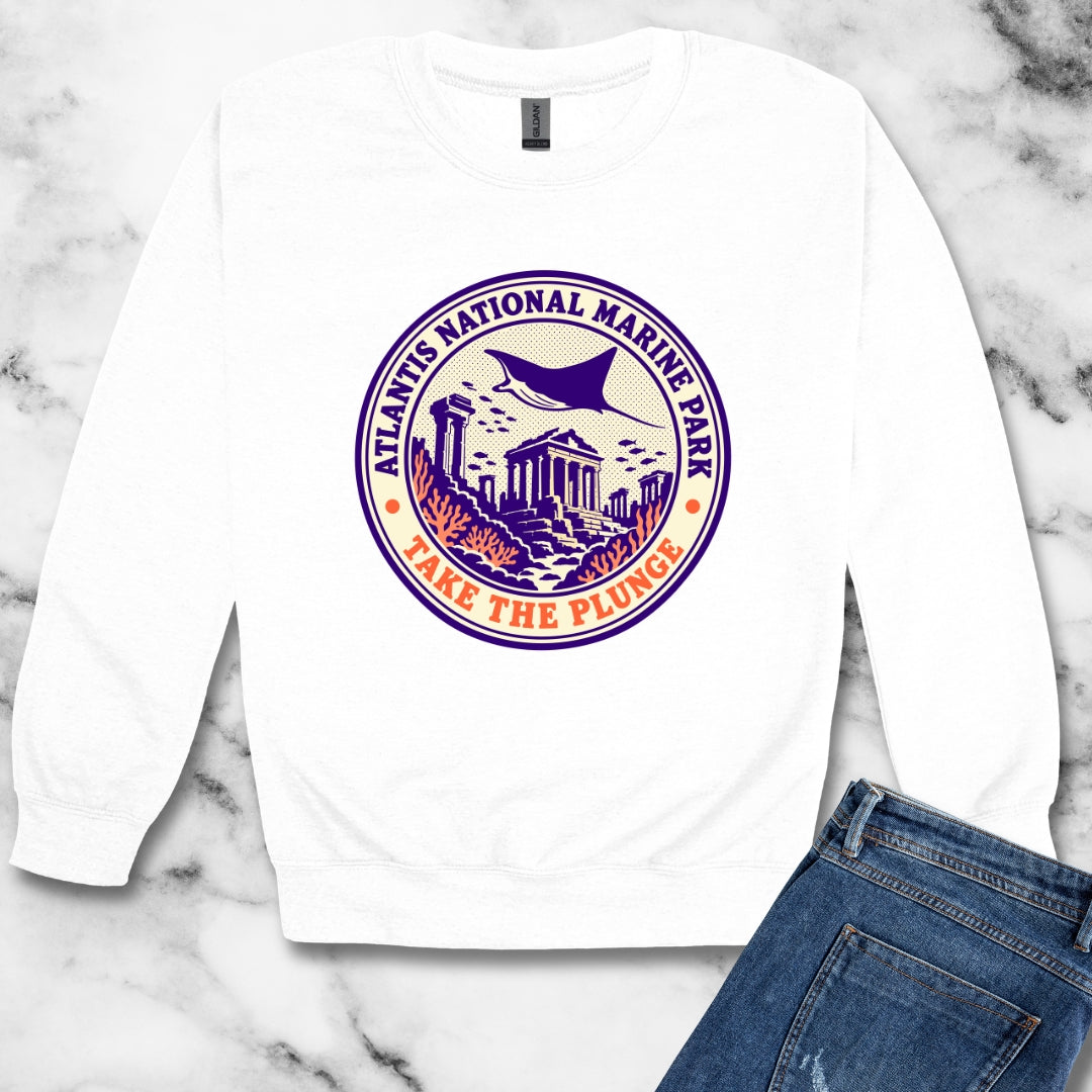 Atlantis National Marine Park Unisex Heavy Crewneck Sweatshirt