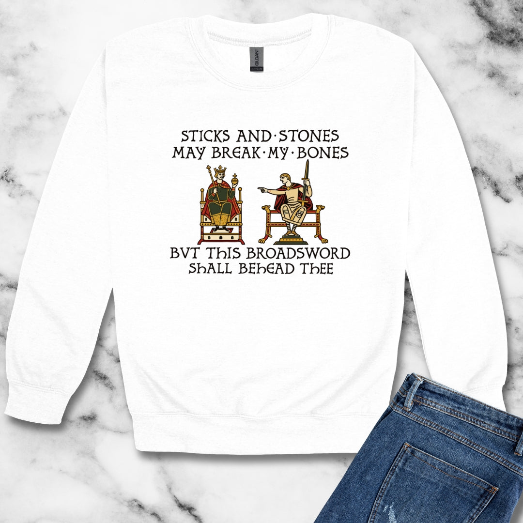 Sticks and Stones Medieval Tapestry Unisex Heavy Crewneck Sweatshirt