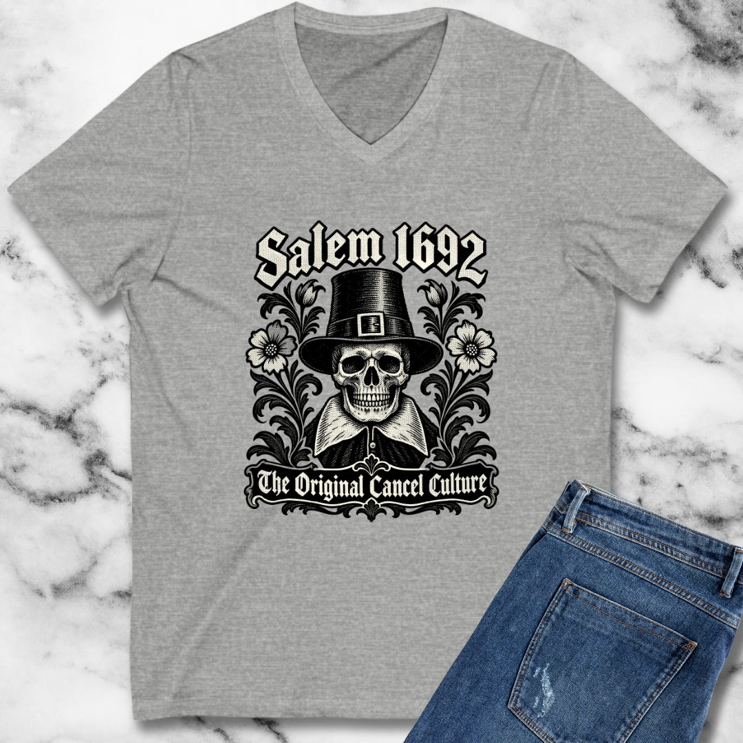 Salem 1692 The Original Cancel Culture V-neck