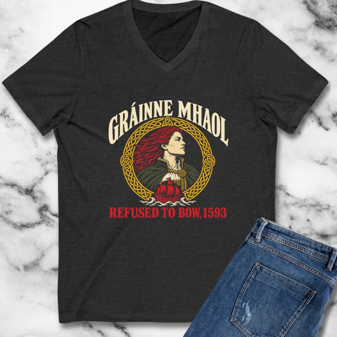 Gráinne Mhaol Refused to Bow 1593 V-Neck