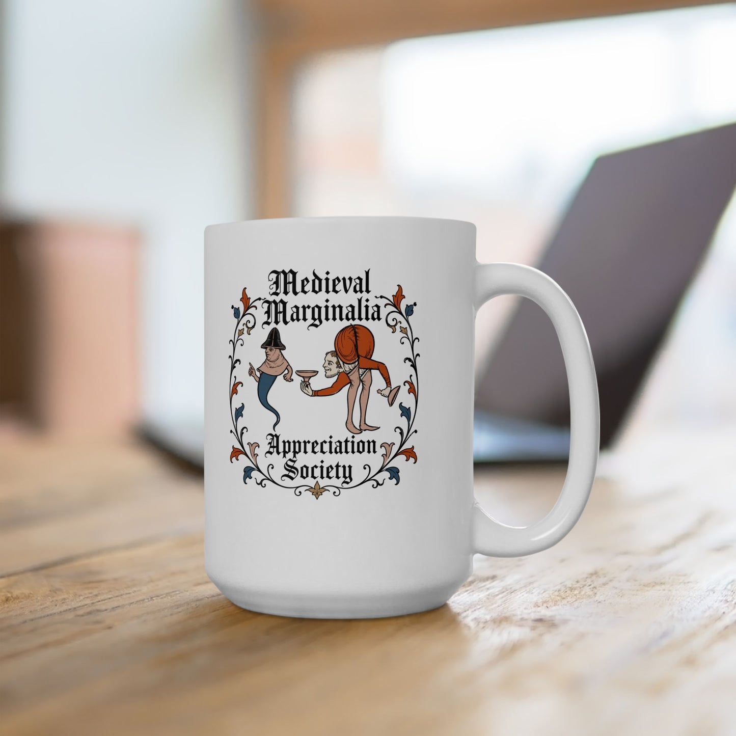 Medieval Marginalia Appreciation Society Men Ceramic Mug, (11oz, 15oz)