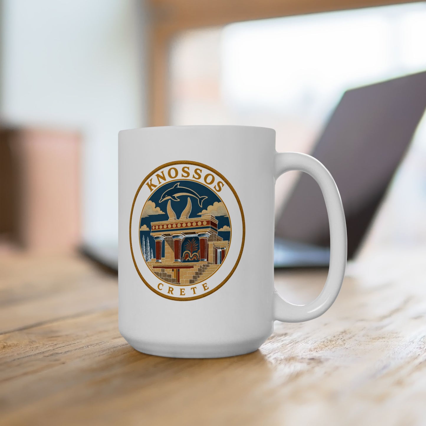 Knossos Crete Palace Patch Ceramic Mug, (11oz, 15oz)