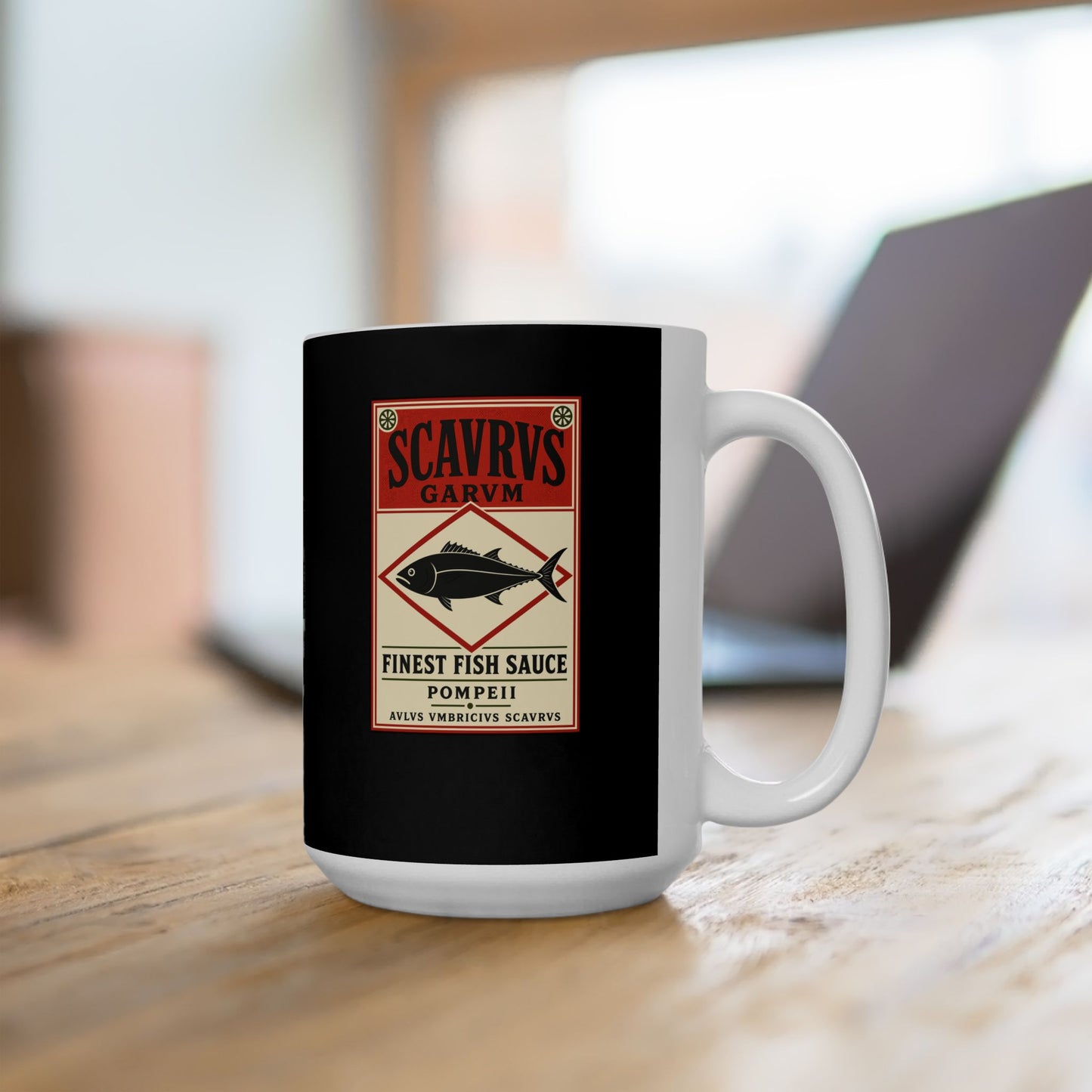 Scaurus Garum Sauce Label Ceramic Mug, (11oz, 15oz)