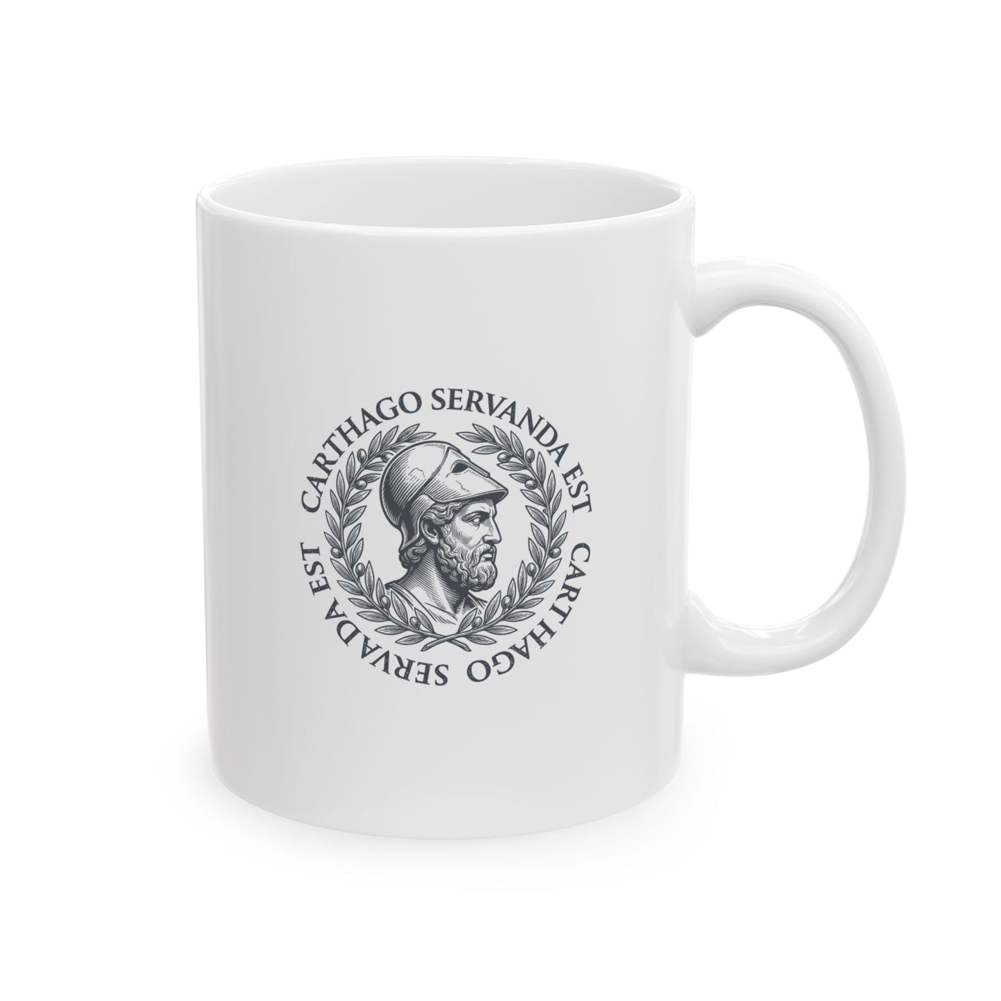 Scipio Quote Carthago Servanda Est Quote Ceramic Mug, (11oz, 15oz)