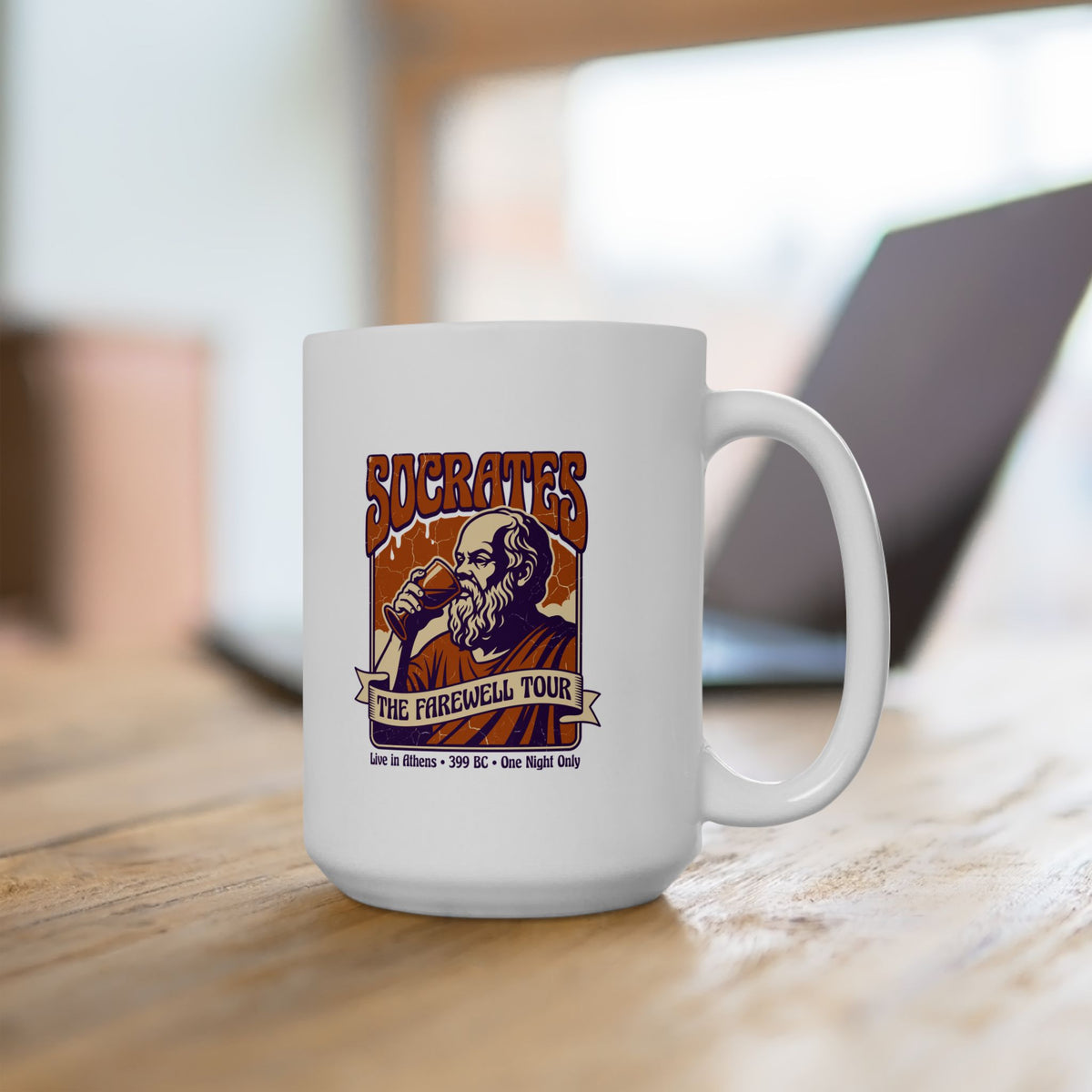 Socrates Farewell Tour Ceramic Mug, (11oz, 15oz)