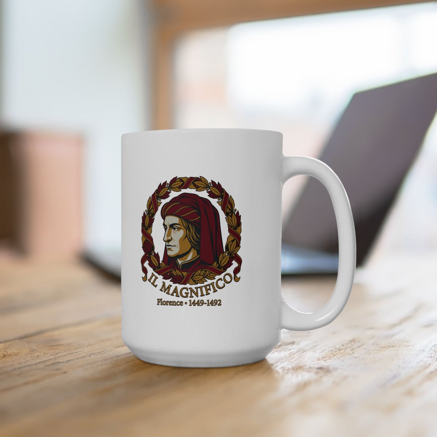 Lorenzo De Medici Il Magnifico Ceramic Mug, (11oz, 15oz)
