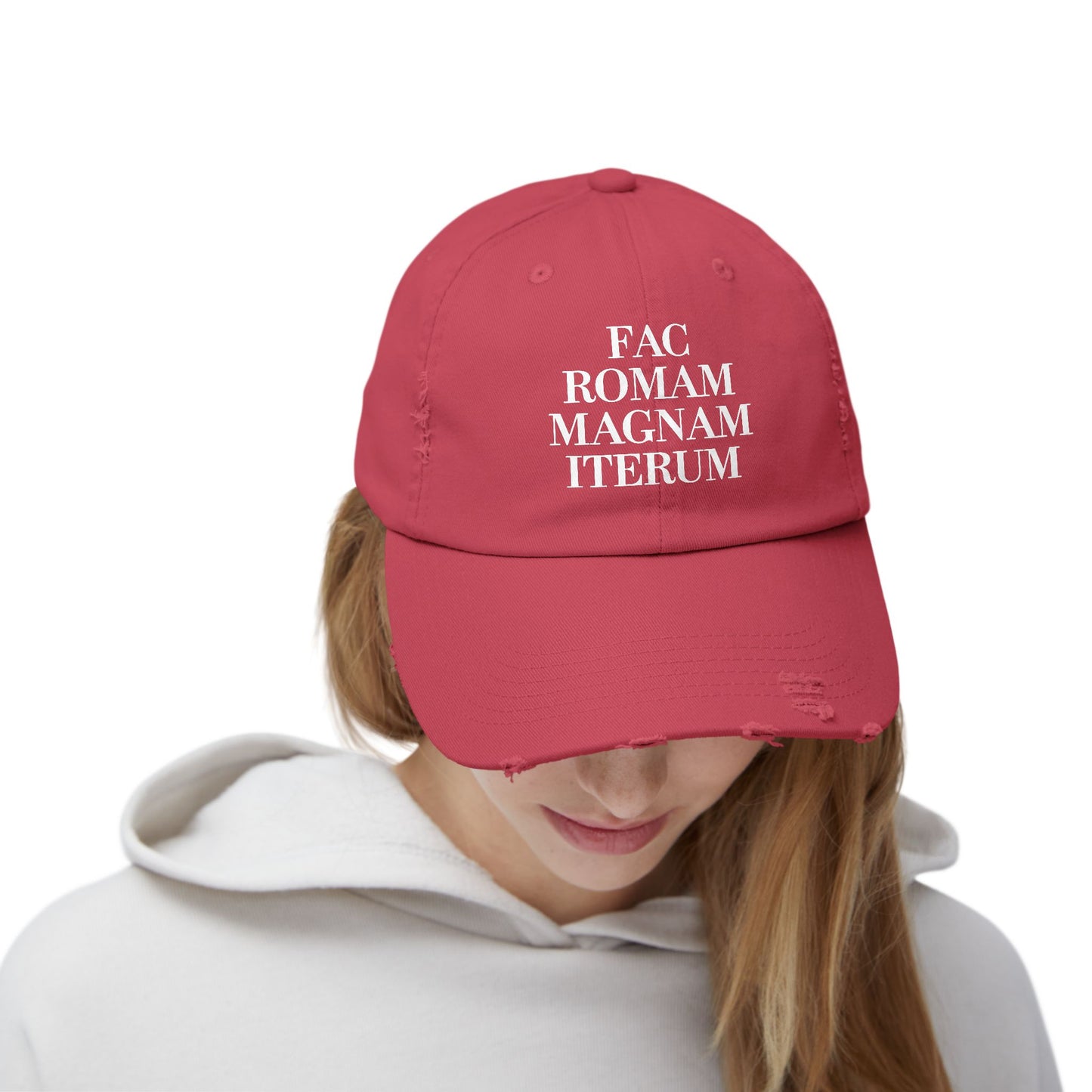 Make Rome Great Again LatinUnisex Distressed Cap
