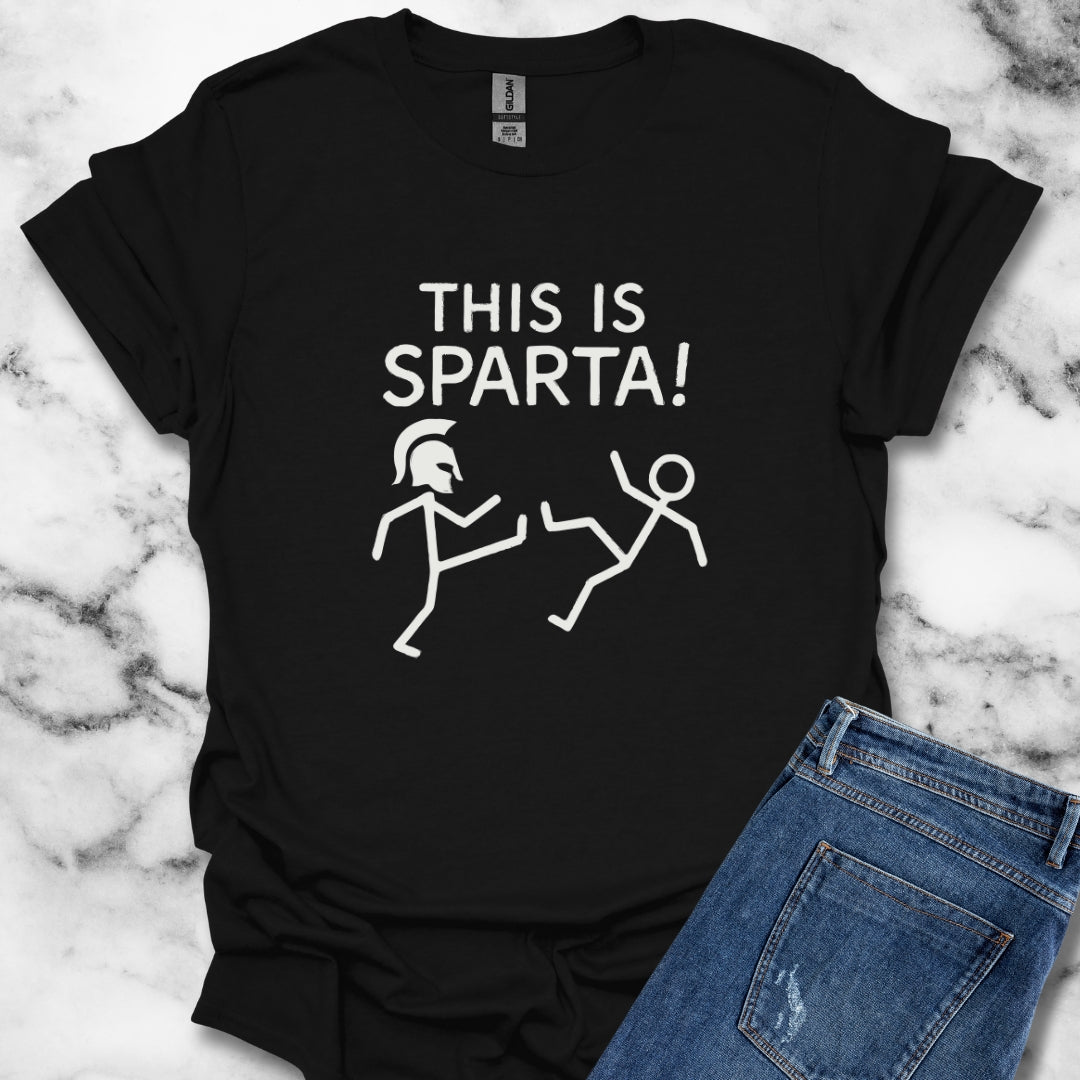 This is Sparta Stick Figure Leonidas T-Shirt