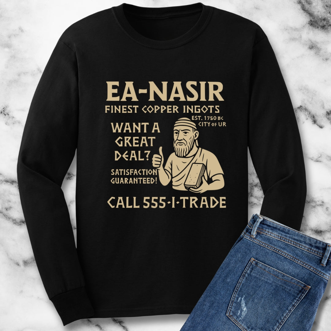 Ea Nasir Copper Dealer Ad Unisex Long Sleeve Tee