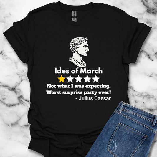 Julius Caesar Ides of March Review T-Shirt