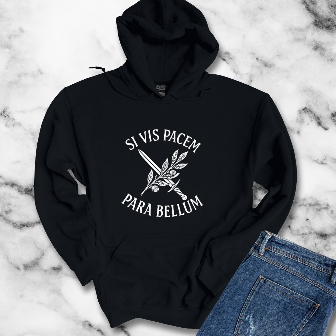 Si Vis Pacem Para Bellum If You Want Peace Prepare for War Unisex Heavy Blend™ Hooded Sweatshirt