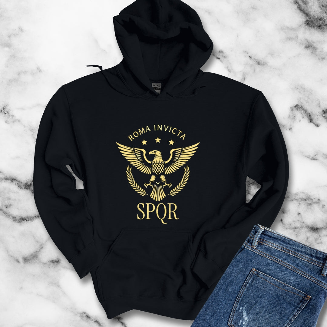 Roma Invicta SPQR Eagle Unisex Heavy Blend™ Hooded Sweatshirt