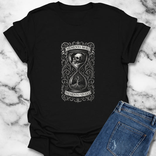 Memento Mori Memento Vivere Remember you Must Die and Live Stoic T-Shirt