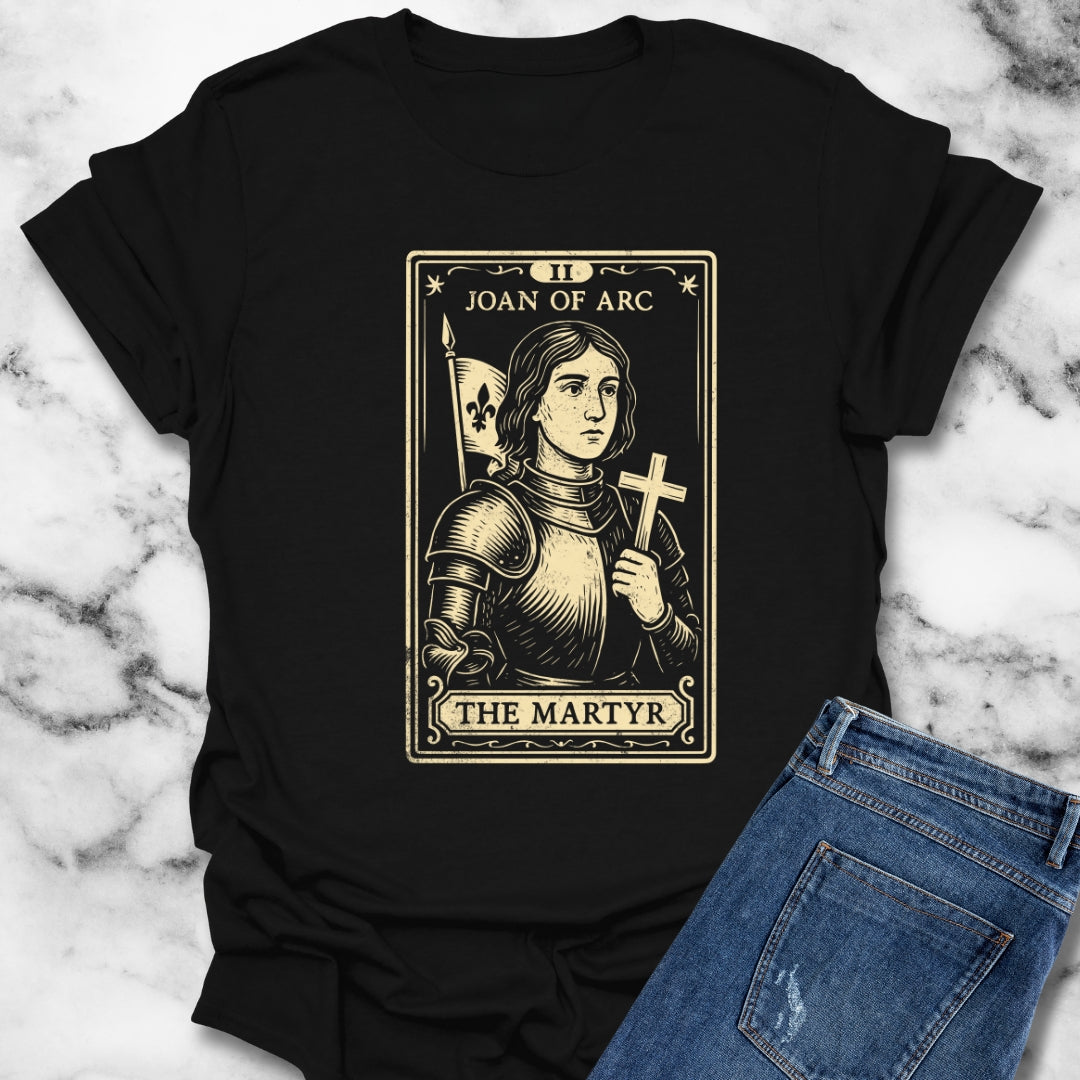 Joan of Arc The Martyr Tarot Card Style Unisex T-Shirt
