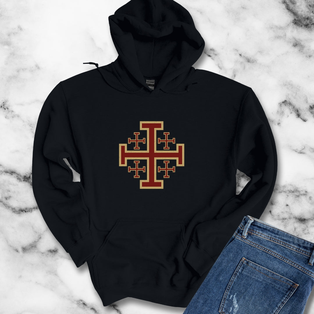 Jerusalem Crosses Crusaders Unisex Heavy Blend™ Hooded Sweatshirt