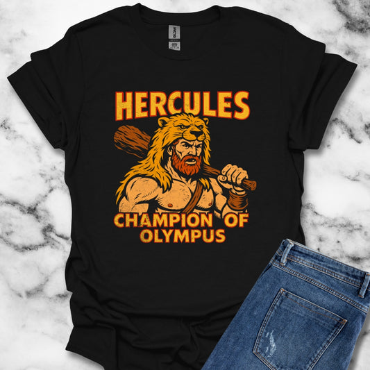 Hercules Champion of Olympus Comic Book Style T-Shirt