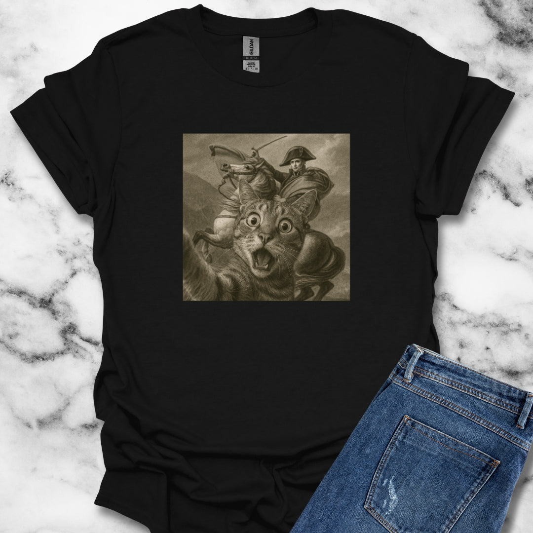 Cat Selfie with Napoleon T-Shirt