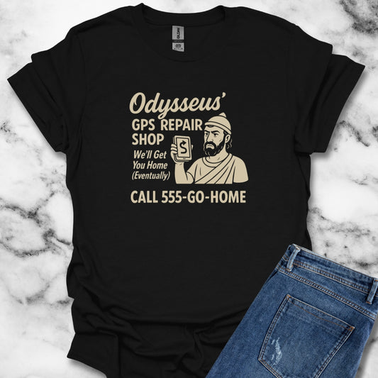 Odysseus' GPS Repair Shop The Odyssey T-Shirt