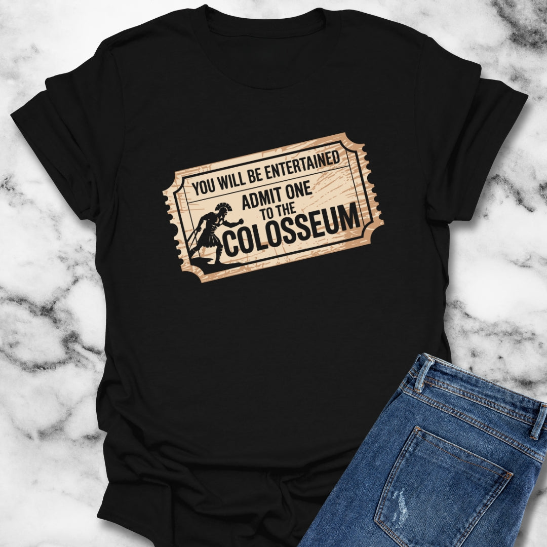 Colosseum Gladiator Ticket T-Shirt