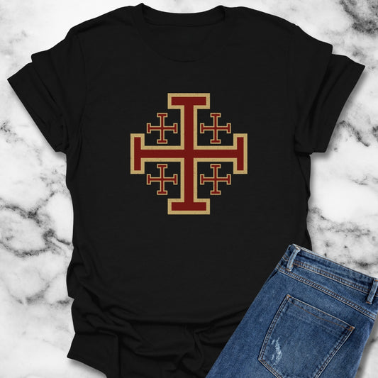Jerusalem Crosses Templar Symbol T-Shirt
