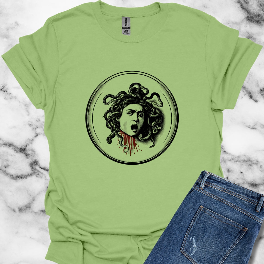Caravaggio's Medusa B&W T-Shirt