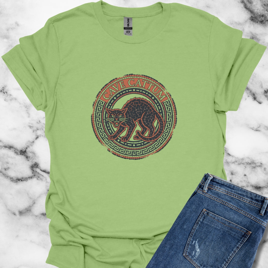 Cave Cattum Beware of Cat Latin T-Shirt