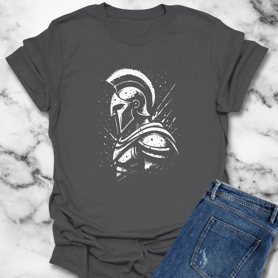 Spartan Warrior Splatter Effect Leonidas T-Shirt
