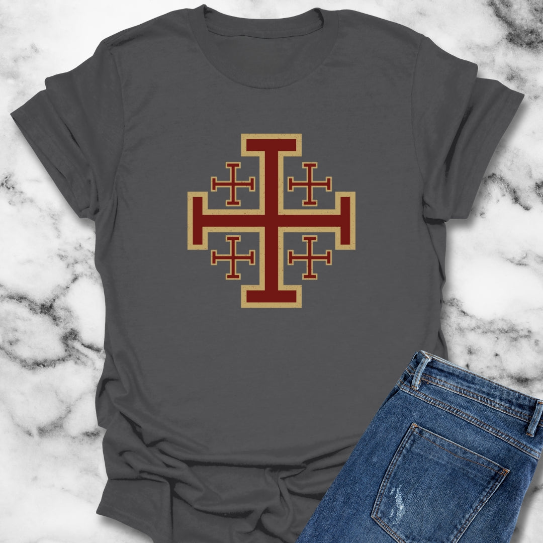 Jerusalem Crosses Templar Symbol T-Shirt