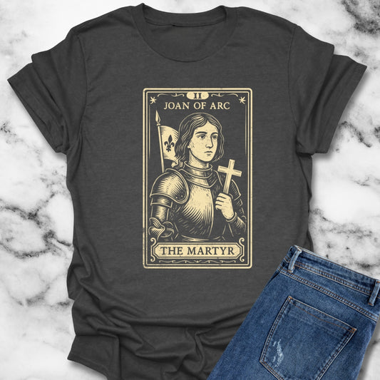Joan of Arc The Martyr Tarot Card Style Unisex T-Shirt