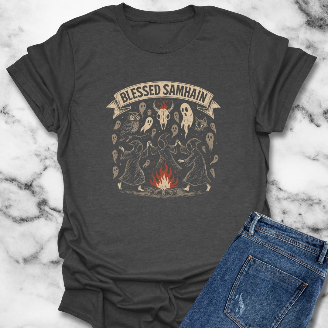 Blessed Samhain Pagan Halloween Unisex T-Shirt